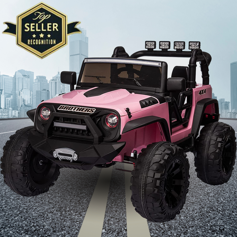 2-Seater 24V Electric Ride-On Truck for Kids with Parental Remote Control - Top Choice for Fun and Adventure!