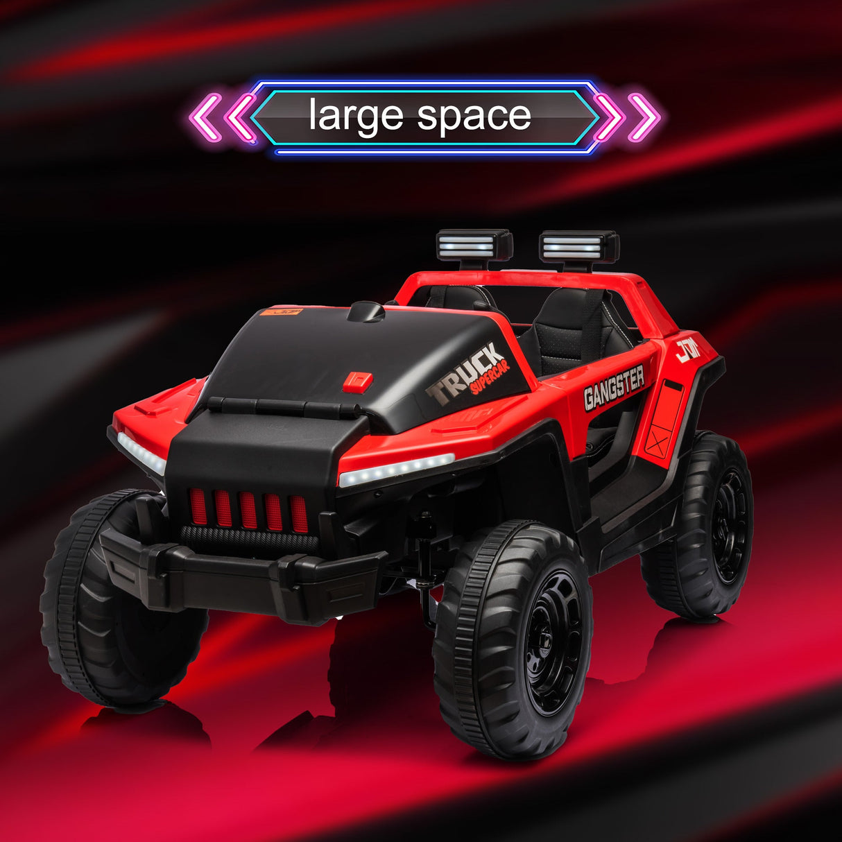2-Seater Electric Truck for Kids with Music and LED Lights - 24V Ride-On Car