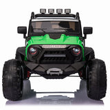 24V Kids Electric Jeep with Parent Remote Control, LED Lights, Music, and USB Port