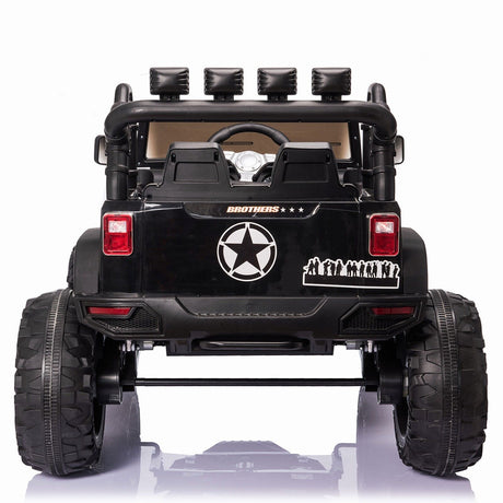 24V Electric Jeep Truck with Parent Remote Control, LED Lights, and Music