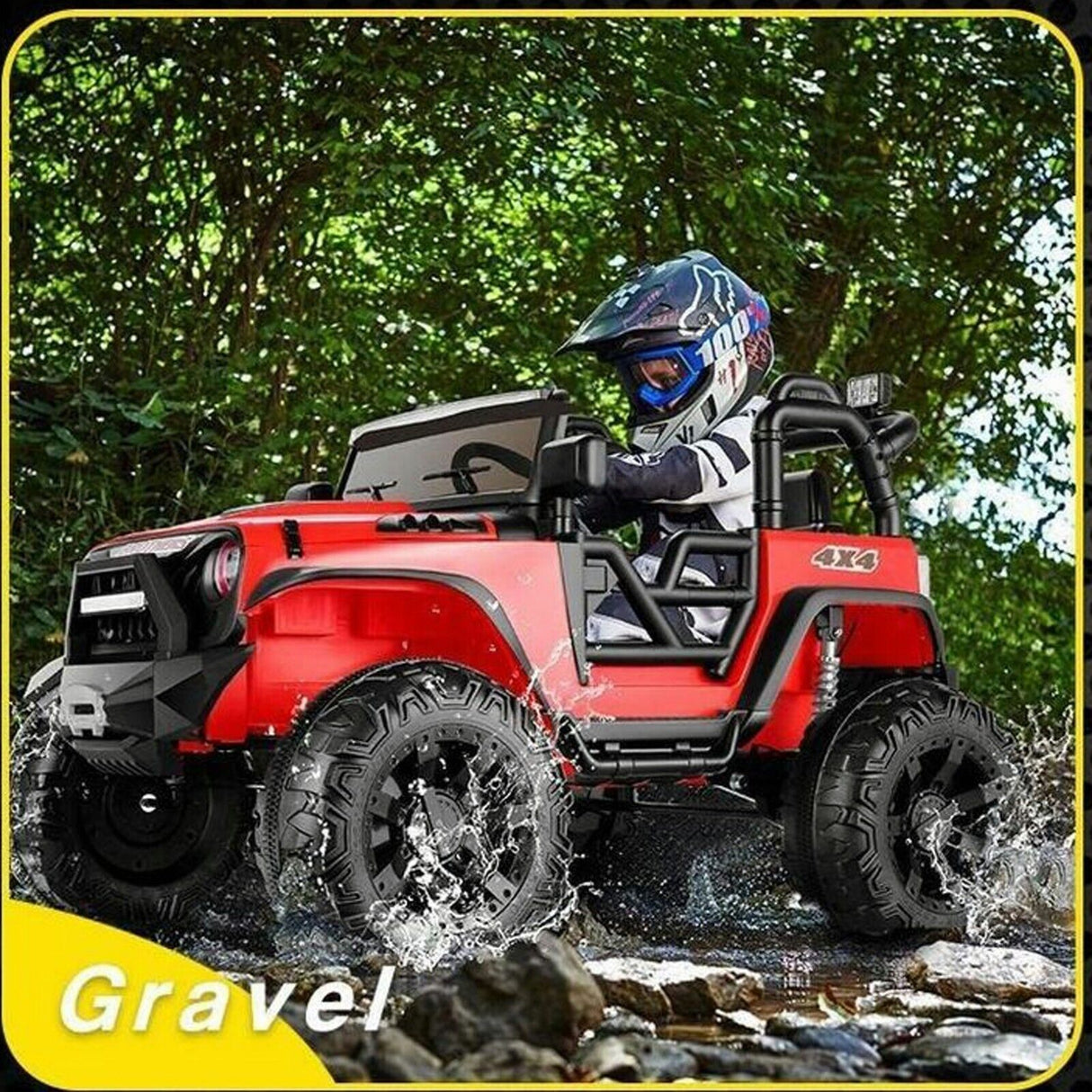 2-Seater Electric Ride-On Jeep for Kids with Parental Remote Control
