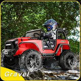 2-Seater 24V Electric Ride-On Truck with Bluetooth and LED Lights for Kids