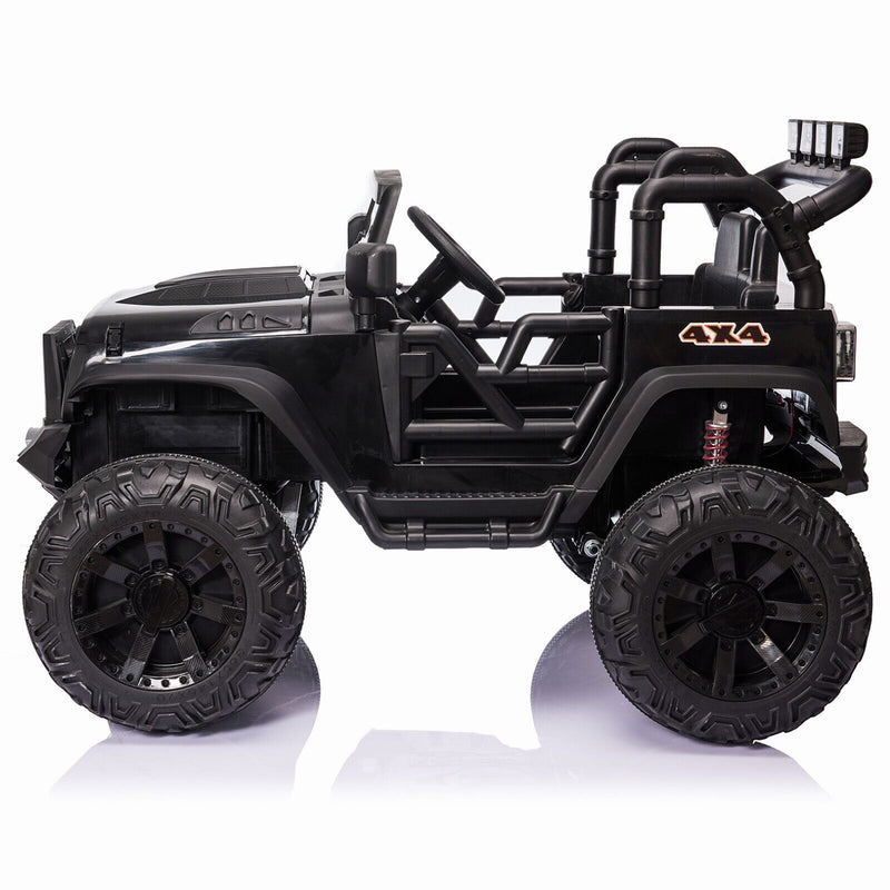 2-Seater 24V Electric Ride-On Truck with Bluetooth and LED Lights for Kids