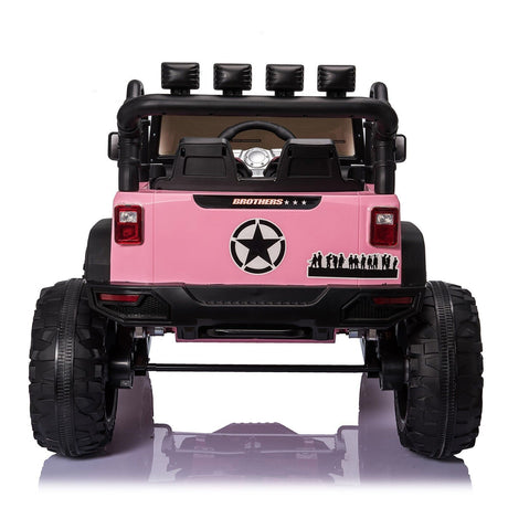 2-Seater 24V Electric Ride-On Car with Bluetooth and 2x200W Motors - Perfect for Kids' Outdoor Adventures!