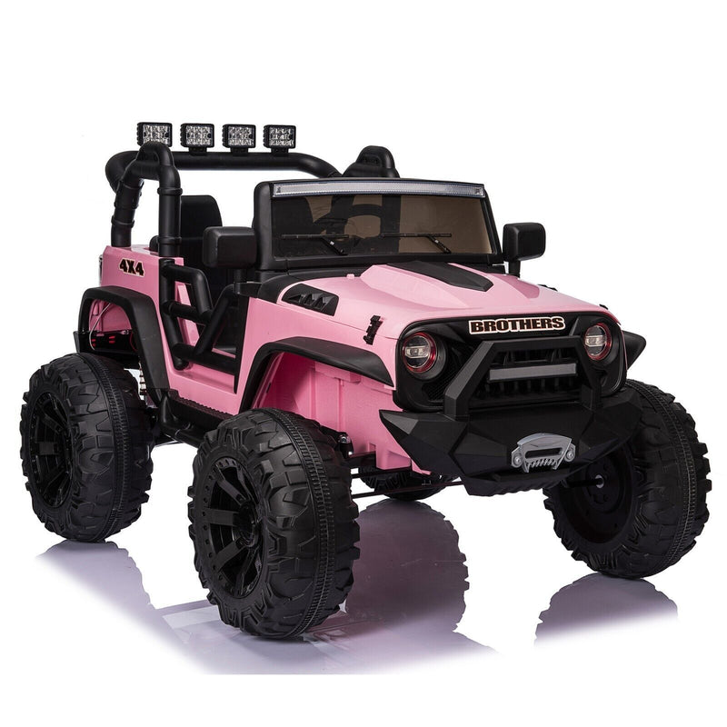 Pink 24V Electric Ride-On Toy Truck for Kids with Remote Control - 2x200W Motor
