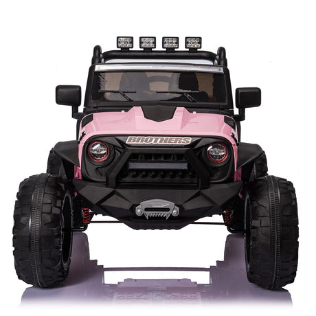 2-Seater 24V Electric Ride-On Toy Truck with Bluetooth and 2x200W Motors for Kids