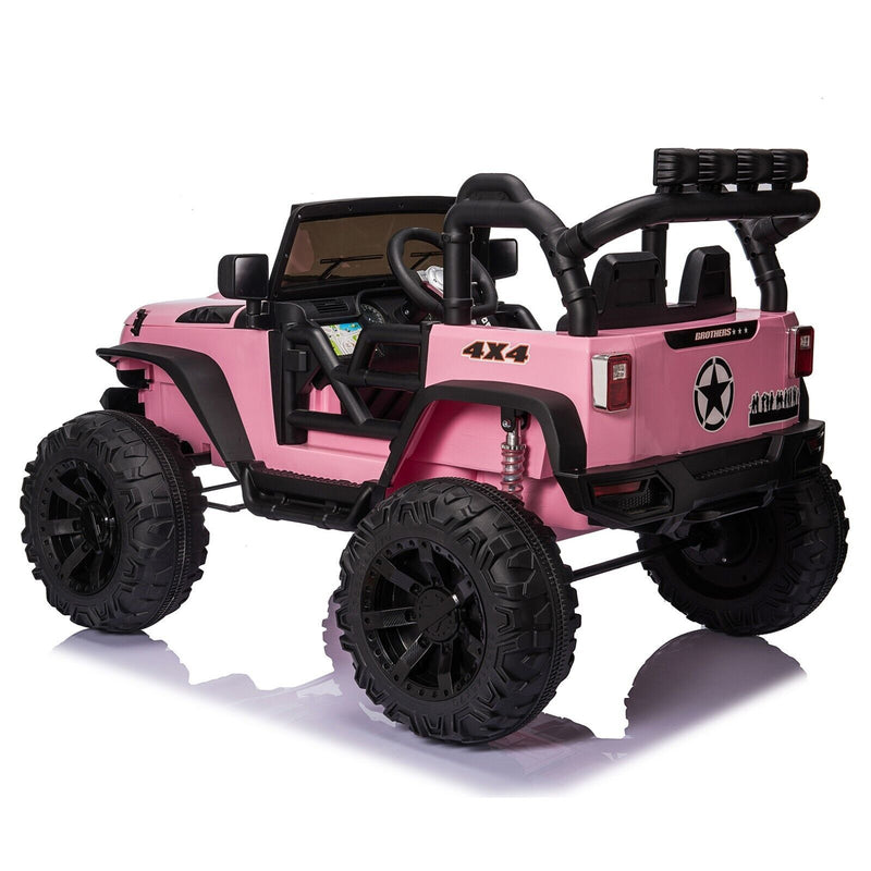 2-Seater 24V Electric Ride-On Truck with Bluetooth Remote Control for Kids