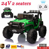 2-Seater 24V Electric Ride-On Truck for Kids with MP3 and Remote Control