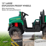 2-Seater 24V Electric Ride-On Truck with Trailer and RC Control - 3 Speed Tractor Experience