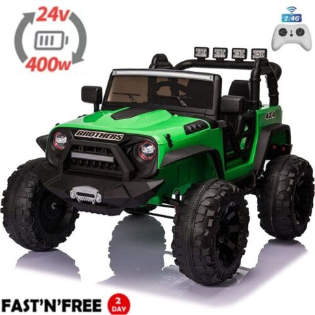 2-Seater 24V Electric Toy Truck for Kids with Parent Remote Control