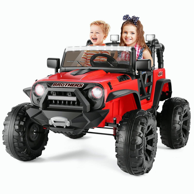 2-Seater 24V Electric Toy Truck for Kids with Parental Remote Control