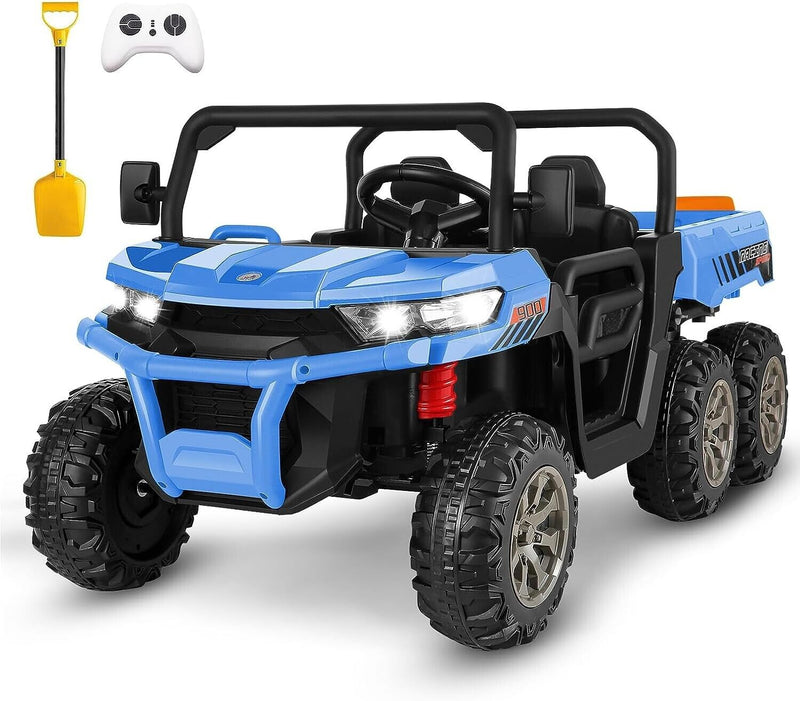 2-Seater 24V Electric UTV Car with 4WD and Dump Bed for Kids - Powerful Off-Road Adventure Vehicle