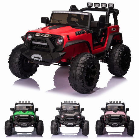 2-Seater 24V Electric Ride-On Truck with MP3 and Remote Control for Kids