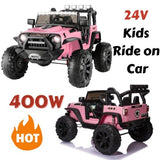 2-Seater Kids Electric Car with 24V Battery and 400W Motor - Perfect for Outdoor Adventures!