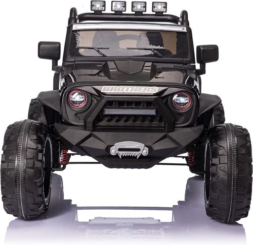 Electric 24V Kids Ride on Truck Car Jeep with MP3, LED Lights, and Remote Control - 2 Seats