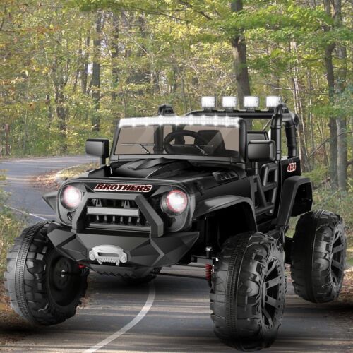 2-Seater 24V Ride-On Car with Remote Control and Powerful 200W LED Lights - 3 Speed Options