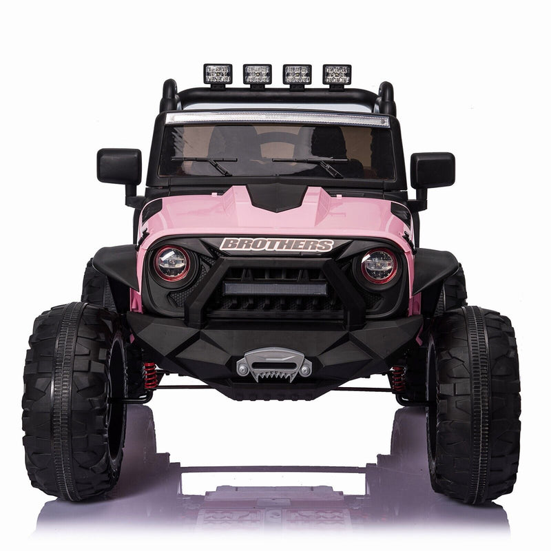 2-Seater 24V Electric Ride-On Toy Truck with Remote Control and USB