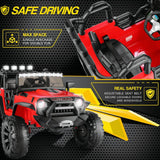 Electric 2-Seater Truck Toy for Kids with Remote Control - 2x200W 24V Power