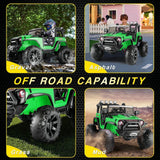 Electric 2-Seater Truck Toy for Kids with Remote Control - 2x200W 24V Power