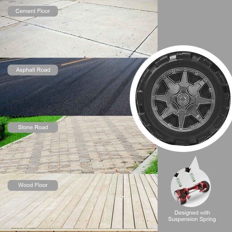 2-Seater Black Electric Ride-On Car for Kids with Remote Control - 12V Toy Truck