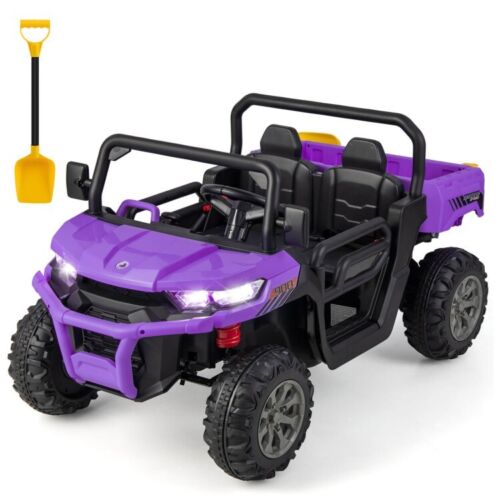 2-Seater Electric Dump Truck Ride-On for Kids with Remote Control - 12V