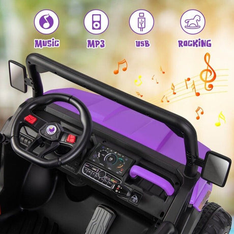 2-Seater Electric Dump Truck Ride-On for Kids with Remote Control - 12V