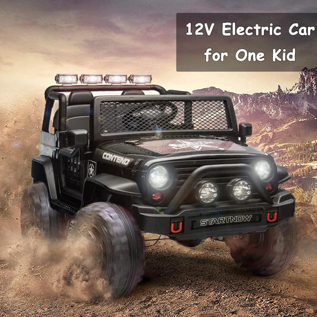 2-Seater Electric Jeep Car Toy for Kids with Remote Control - 12V Ride-On Truck