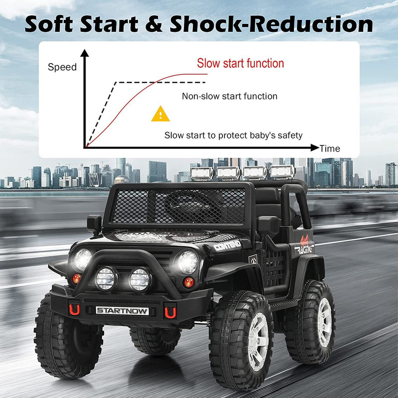 2-Seater Electric Jeep Car Toy for Kids with Remote Control - 12V Ride-On Truck