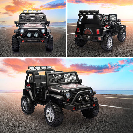 2-Seater Electric Jeep Car Toy with Remote Control for Kids - 12V Ride-On Vehicle