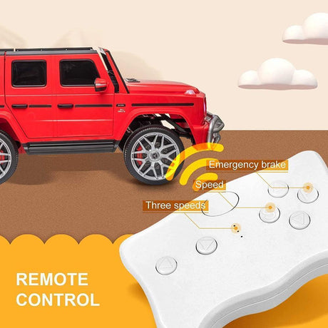 2-Seater Electric Ride-on Car for Kids with MP3 and Remote Control - Red