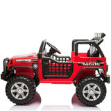 2-Seater Electric Ride-On Car for Kids with RC Control, MP3 Player, and Realistic Jeep Design