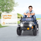 Electric Parent-child Ride On Truck with Remote Control - Perfect Xmas Gift for Kids (12V)