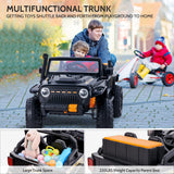 Electric Ride-On Car for Kids with Remote Control, Music, and Lights - 2 Seats, 4 Wheels