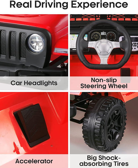 2-Seater Electric Ride-On SUV Truck for Kids with Remote Control - Perfect Gift for Children