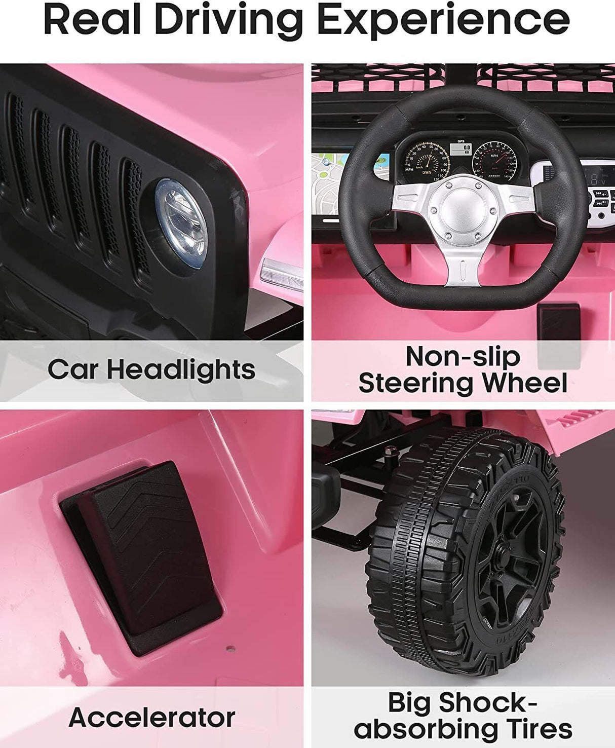 2-Seater Electric Ride-On SUV Truck for Kids with Remote Control - 12V