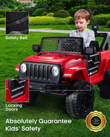 12V Kids Ride On Car with LED Lights, Music, and Remote Control - Perfect Gift for Little Drivers!