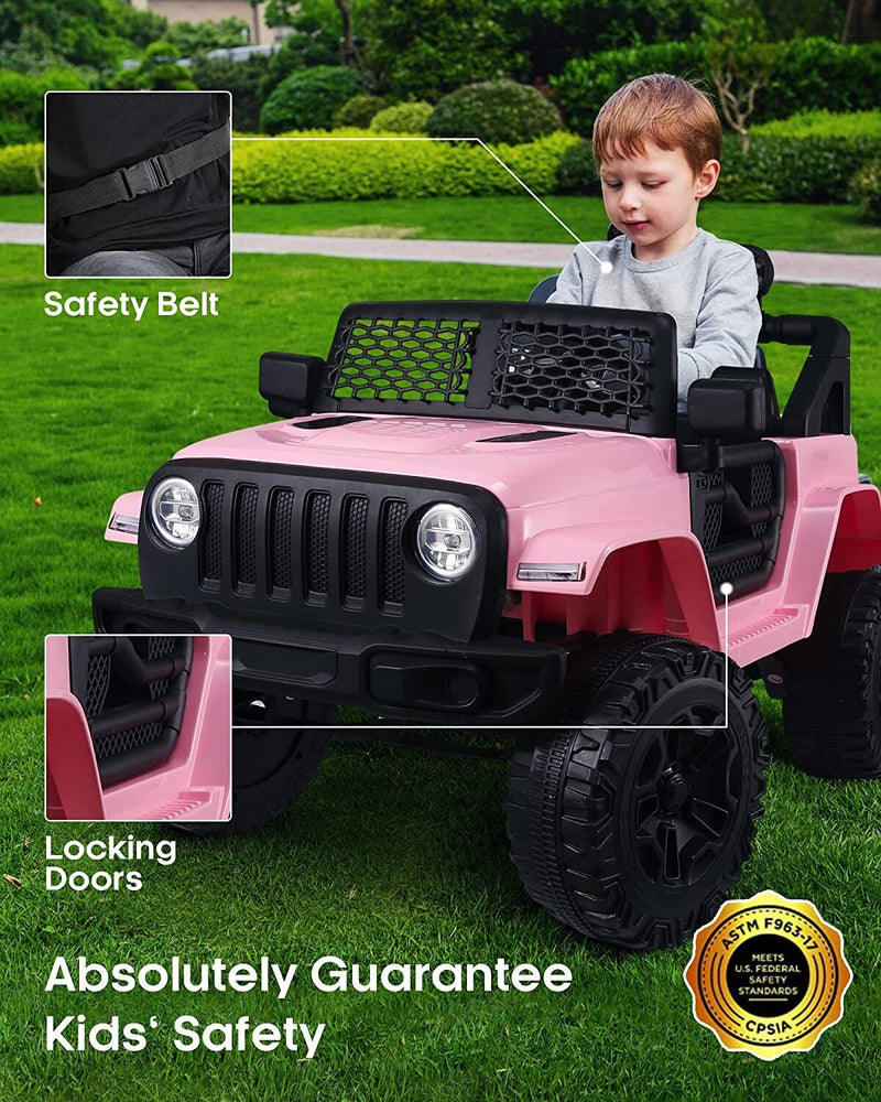 2-Seater Electric Ride On Car Toy Truck for Kids with Remote Control - On Sale Now!