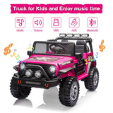 2-Seater Electric Ride-On Jeep for Kids with MP3 and Remote Control - 12V Toy Truck