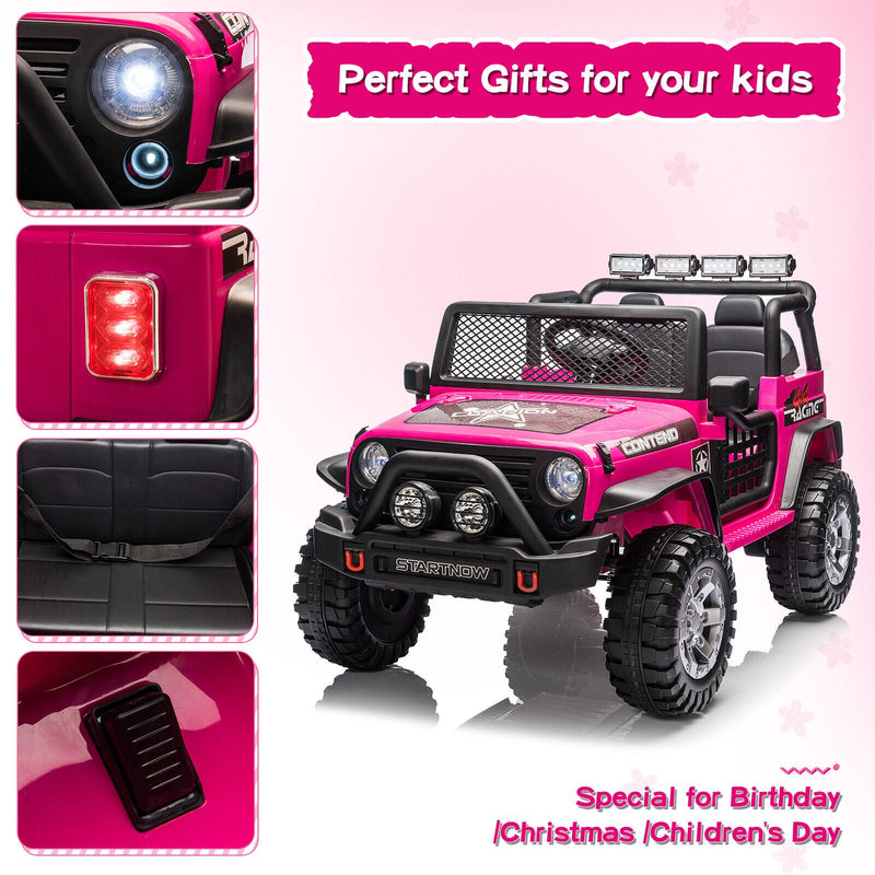 2-Seater Electric Ride-On Jeep for Kids with MP3 and Remote Control - 12V Toy Truck