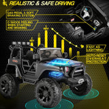 400W Electric Ride-On Truck for Kids with Remote Control and MP3 Player - 2 Seater