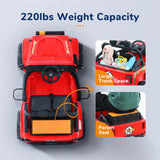 2-Seater Electric Ride-On Jeep with LED Lights, Bluetooth, and FM Radio for Kids (12V)