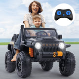 2-Seater Electric Ride-On Toy Truck for Kids with Parent Seat and MP3 Player
