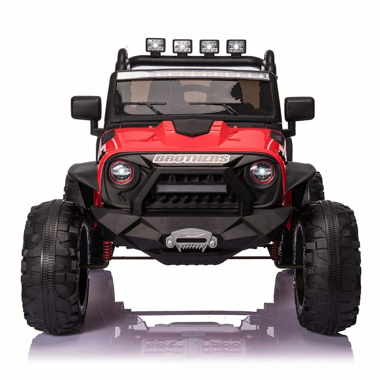 2-Seater 24V Kids Ride-On Truck with Remote Control, LED Lights, and 3-Speed Options