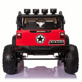 2-Seater 24V Kids Ride-On Truck with Remote Control, LED Lights, and 3-Speed Options