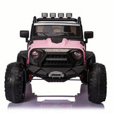 2-Seater 24V Kids Ride-On Truck with Remote Control, LED Lights, and 3-Speed Options