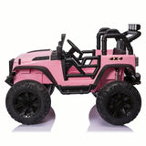 2-Seater 24V Kids Ride-On Truck with Remote Control, LED Lights, and 3-Speed Options