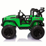 2-Seater 24V Kids Ride-On Truck with Remote Control, LED Lights, and 3-Speed Options