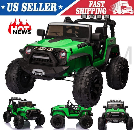 2-Seater Electric Ride-On Truck for Kids with Bluetooth and Remote Control - 24V