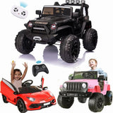 2-Seater Electric Ride-On Truck for Kids with Bluetooth, LED Lights, and Music