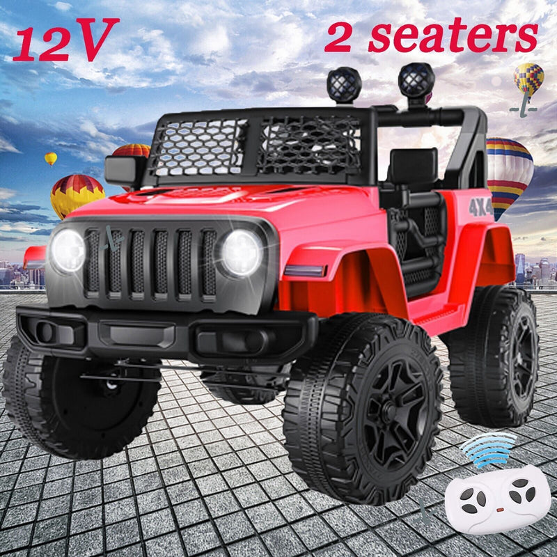 2-Seater Kids Electric Ride-On Truck with Bluetooth and LED Music - 24V/12V